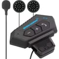 ING Motorcykelhjälm Headset Bluetooth, Med Mikrofon för Hjälm, Vattentät, Universell Passform