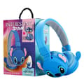 Lilo & Stitch trådløse Bluetooth-hovedtelefoner til børn - Bløde ørepuder, behageligt blåt headset til skole og rejser, blå blå