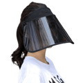 Visirhat med HD polariserede linser, beskyttende UV-beskyttelse Sort Black