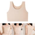 Miniatyrbillede 2 af 5: Brystbinder Transkønnede Kvinder, FTM Binder Tran, Brystbinder BH til Store Bryster Pullover Tanktop til Store Bryster L Sort Sort L Black L