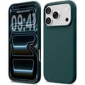 Flytande silikonfodral för iPhone 17 Pro, Stötsäkert mjukt telefonskal, Fullständigt skydd, Ljusgrå Light grey iPhone 17 Pro