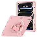 Fodral med stativ för iPad Pro 13 (2024) TPU+PC+Silikon Surfplatteskydd - Rosa