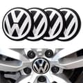 4-pak - Volkswagen VW Centerkapsler / Hjulnav Emblem - Bil Sølv Sølv 65 mm 65 mm