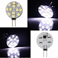 Pikkukuva 5 / 5: 10 kpl G4 LED-lamppuja DC 12V Ei himmennettävä Valkoinen 6000K Valonlähde Vaihto 20W Halogeeni Lamppu Keittiölle RV RV-vaunulle Veneelle