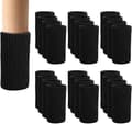 24 Möbelsockor - Stolsockor - Svarta Möbelsockor - Golvskydd för Stolsben