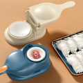 Miniatyrbild 3 av 5: 2-i-1 DIY Dumplingtillverkare Dumpling Skin Press Degpressare Form Gul en storlek Gul Yellow one size