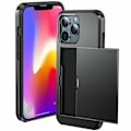 Miniatyrbillede 1 af 5: iPhone 13 Stødsikkert Cover Kortlomme StreetWise - Sort Black Svart
