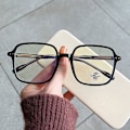 Miniatyrbillede 7 af 10: Anti-blåt Lys Briller Oversized Briller SORT Black