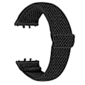 Miniatyrbillede 1 af 5: Vævet Armbånd i Elastisk Materiale til Samsung Galaxy Fit3 SM-R390, Sort Kobling Style F