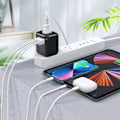 Pikkukuva 2 / 6: Choetech 35W PD Laturi 3x USB-A 1x USB-C Musta 216