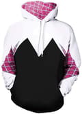 Cosplay 3D-trykt pulloverhettegenser - Unisex-gensere med kengurulomme - Halloween Cosplay-hettegensere Multicolor X-Large