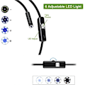 Miniatyrbillede 3 af 5: 3 i 1 Endoskop Inspektionskamera, Industriel Endoskopkamera, HD-kamera, 5,5 mm Vandtæt Linse, 6 LED-lamper, 3 i 1 USB-grænseflade - WELLNGS