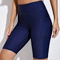 Miniatyrbillede 5 af 5: Dykker shorts til kvinder, reduceret gnidning, lette, bløde, hudvenlige, våddragt shorts til surfing - Perfekt Mørkeblå Dark Blue M