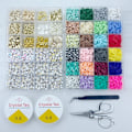 Miniatyrbilde 7 av 8: Leirperler / Heishi-perler Bohemisk Kit - Lag DIY-smykker med forskjellige perler - 6000 stk