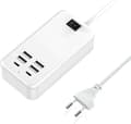 USB-C, 6-ports USB-laddare, 2 USB-C-portar + 4 USB-A-portar, multi-U