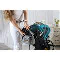 Miniatyrbilde 4 av 5: Barnevognveske Organizer Barnevogn Buggy Bag Baby Universal Multifunksjonell Oppbevaringsveske (Grå stjerne)