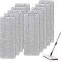 Moppepude Refills - 10 Stykker - Moppe Refills - Mopper - Våd & Tør til Hjemmerengøring - Viskosemoppe