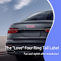 Pikkukuva 4 / 6: Auton tunnusmerkki auton ulkopintaan, 3D-tarra, sopii (Pinkki) Audi A3 A4 A5 A6 A8 TT R8 Q3 Q5 Q7