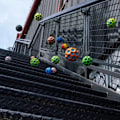 Pikkukuva 2 / 5: Space Balls Extreme Loud Bouncing Ball & Pop Sound Meteor Space Ball, Pop Bouncing Space Ball Kumikumi Pallo Sensory Pallo Rose Red
