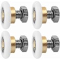 Miniatyrbilde 1 av 5: Skyvedørrulle, 4 stk Dusjhjul, Dusjtrinse, Hjul for Dusjdør Skyvedørrulle Erstatningshjul (20MM-WELLNGS)