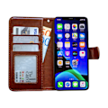 Miniatyrbild 3 av 10: iPhone 12 - Läderfodral / Skydd Brun