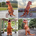 Miniatyrbilde 6 av 8: Oppblåsbar Kostyme Voksen Oppblåsbar Dinosaur Kostymer T rex Kostyme for Voksen