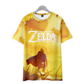 Pikkukuva 1 / 4: The Legend of Zelda Tears of the Kingdo T-paita lapsille, muoti lyhythihainen unisex crewneck löysä t-paita style3 style3 m