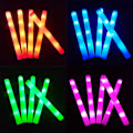 Miniatyrbillede 4 af 7: LED Glow Sticks Lysende Skumstavar Cheer Tube Mørkt Lys Fødselsdag{EE} Purple