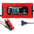 Miniatyrbillede 1 af 5: 10A 12V LiFePO4 Batterioplader, Smart Batterioplader med Automatisk Reparationsfunktion og LCD-Skærm, Bilbatterioplader