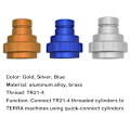 Miniatyrbilde 10 av 11: CO2 Hurtigkoblingsadapter for SodaStream Art, Terra, DUO ti Gold TR21-4