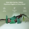 Miniatyrbilde 2 av 5: 2025 Siste Modell Guasha Massasjeverktøy, 4 stk Gua Sha Ansiktsverktøy, Guasha Skrape for SPA Akupunkturterapi Triggerpunktsbehandling