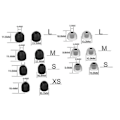 Miniatyrbillede 5 af 5: Ørepropper til Sony Wf-1000xm3/wf-1000xm4 Sort 7 par