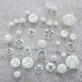 Miniatyrbilde 4 av 5: Sommerfugler, Blomster, Blader Utstikkere 33stk | Plunger White