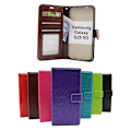Miniatyrbillede 1 af 9: Crazy Horse Samsung Galaxy S25 Wallet Case Svart