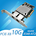 Miniatyrbillede 2 af 5: 10G Ethernet Netværkskort X540-T2 PCIE-X8 X16 Netværksforlængeradapter