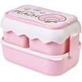 Miniatyrbilde 1 av 5: Lunsjboks, bentoboks for jenter, rosa lunsjbokser for barn