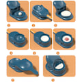 Miniatyrbild 5 av 5: 2-i-1 DIY Dumplingtillverkare Dumpling Skin Press Degpressare Form Gul en storlek Gul Yellow one size