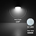 Miniatyrbilde 5 av 5: 3W Solarlampe for Utendørsbruk med 3,45M Kabel, Portabel Solarlampe med Solpanel, Oppladbar Solarlykt for Fiske, Telt, Vandring, 2 Sett