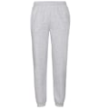 Miniatyrbillede 1 af 4: Fruit Of The Loom Mænds Joggingbukser/Svedbukser Elastiske Manchetter Heather Grey Heather Grey Heather Grey Heather Grey M