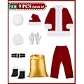 Miniatyrbillede 6 af 8: 1 XXL Julemandskostume Santadragt Voksne Mænd Sa,ZQKLA
