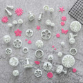 Miniatyrbilde 1 av 5: Sommerfugler, Blomster, Blader Utstikkere 33stk | Plunger White