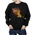 Miniatyrbillede 3 af 5: Løvernes Konge Drenge Klassisk Simba Timon & Pumba Sweatshirt 5-6 År Sort Black 5-6 Years