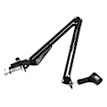 Miniatyrbillede 1 af 5: Boom Arm Stand Kraftig 360 Justerbar Metal Mikrofonstativ Skrivebordsholder - Perfekt Sort Black