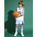 Miniatyrbild 4 av 5: Stephen Curry #30 Basketbollströja Set Warriors Uniform för Barn och Tonåringar Vit Vit White XS (110-120CM)