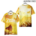 Pikkukuva 4 / 4: The Legend of Zelda Tears of the Kingdom T-paita miehille Topit Muoti lyhythihainen unisex pyöreäkauluksinen löysä t-paita lapsille style3 style3 140(kids)