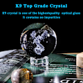 Miniatyrbilde 2 av 4: 3D Krystallkule 60mm Gravert Drage Gaver for Drageelskere Drage Samleobjekter Figurer Glasspynt Midtstykke med Krystallstativ Gaver