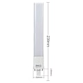 Miniatyrbillede 2 af 5: 2-pak G23 LED-lamper AC 85-265v, Neutral hvid 4000k, 1200lm, energibesparende lys