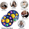 Miniatyrbild 3 av 5: 2 st Finger Press Bubble Leksaker - Solsystem Leksaker Bubble Planet Pop Stress Relief Present för Vuxna Barn