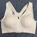 Pikkukuva 11 / 11: Naisten urheiluliivit High Impact Front Kiinnitys Vetoketju Langaton Post urgery upport Treenausliivit Täysi peitto Juoksuliivit Valkoinen White S