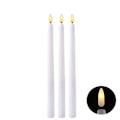 Miniatyrbillede 7 af 10: 6 stk. Lange LED-lys Flammeløse stearinlys HVID White